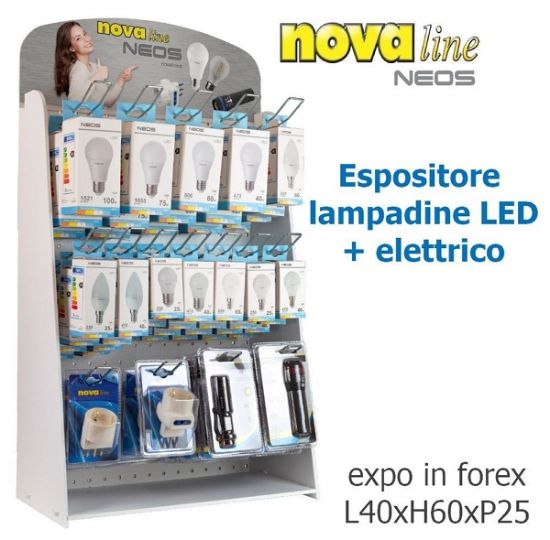 Picture of LAMPADINE LED + ELETTRICO PROMO 180pz LUCE NATURALE ASS. EXPO DA BANCO - NOVALINE