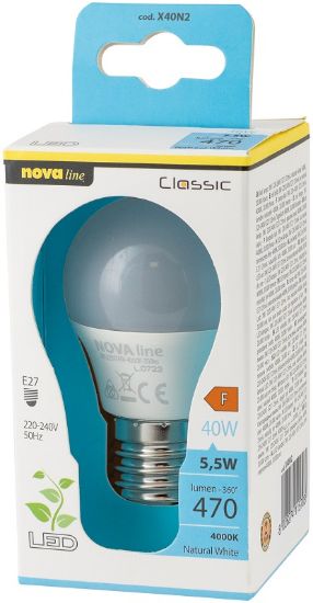 Picture of LAMPADINE LED FILAMENTO E27 4W LUCE NATURALE 4000K/470lm BLISTER 1pz - NEOS NOVALINE