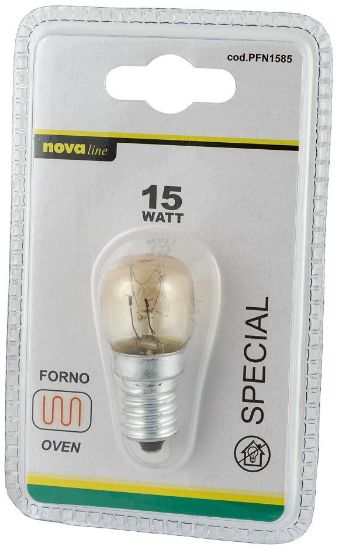 Immagine di LAMPADINE FORNO INC.15W TUBOLARE CHIARA E14 1pz - NEOS NOVALINE