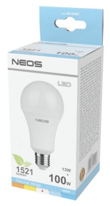 Picture of LAMPADINE LED E27 13W GOCCIA LUCE NATURALE 1pz 4000K/1521im A+ - NEOS NOVALINE