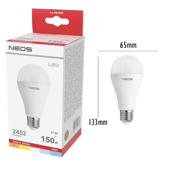 Immagine di LAMPADINE LED E27 20W GOCCIA LUCE CALDA 1pz 3000K/2452lm