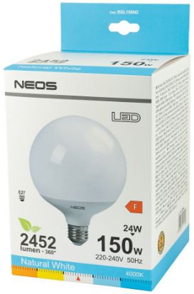 Picture of LAMPADINE LED E27 24W GLOBO LUCE NATURALE 1pz 4000K - NEOS NOVALINE