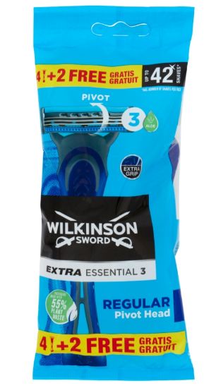 Immagine di RASOIO WILKINSON U&G 3 EXTRA 3 BLU TRIL ESSENTIAL x04+2