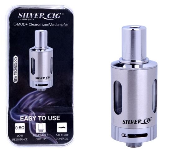 Picture of SILVER CIG ATOMIZZATORE TANK 1pz MODELLO E-MOD+