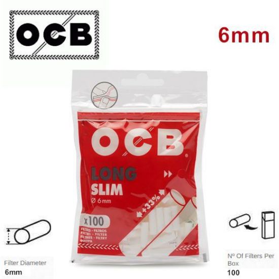 Immagine di FILTRI OCB SLIM 6mm XL LUNGO Bustina 34x100pz 22,5mm (Acc. 12,24)-PROV-C00001616