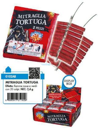 Immagine di PETARDI MITRAGLIA TORTUGA 2pcs 24pz BORGONOVO