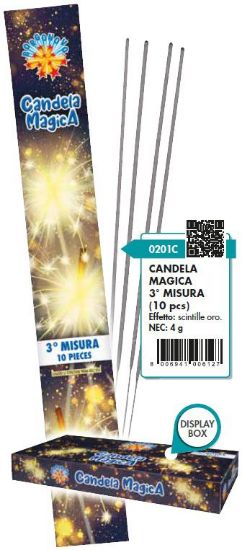 Immagine di CANDELINE MAGICHE 35,5cm 10pcs x25pz BORGONOVO