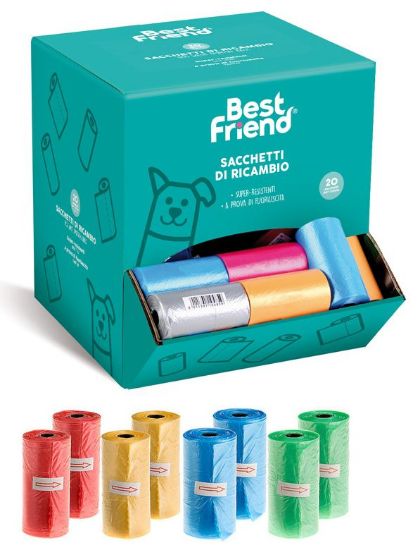 Immagine di PET SACCHETTI 80pz ROTOLINI da 20 SACCHETTI in EXPO DA BANCO - BEST FRIEND