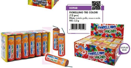 Picture of GIRANDOLA FIORELLINO TRE COLORI 12pcs x30pz BORGONOVO