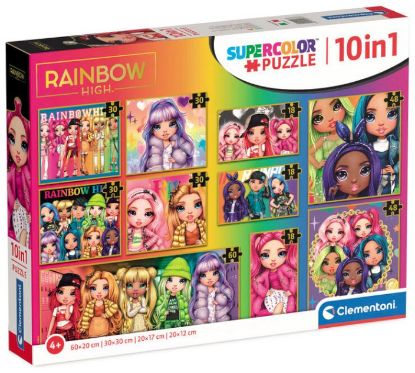 Picture of GIOCHI PUZZLE 10 in 1pz RAINBOW HIGH