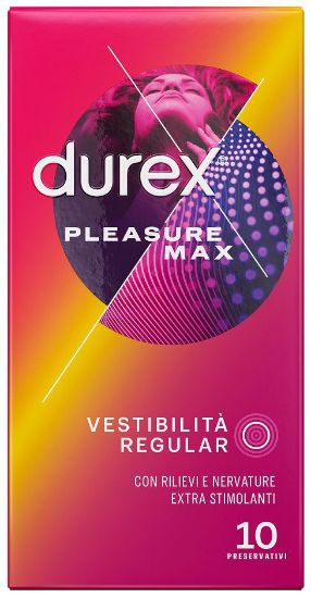 Picture of PRESERVATIVI DUREX PLEASURE MAX 10pz - FORMATO FARMACIA