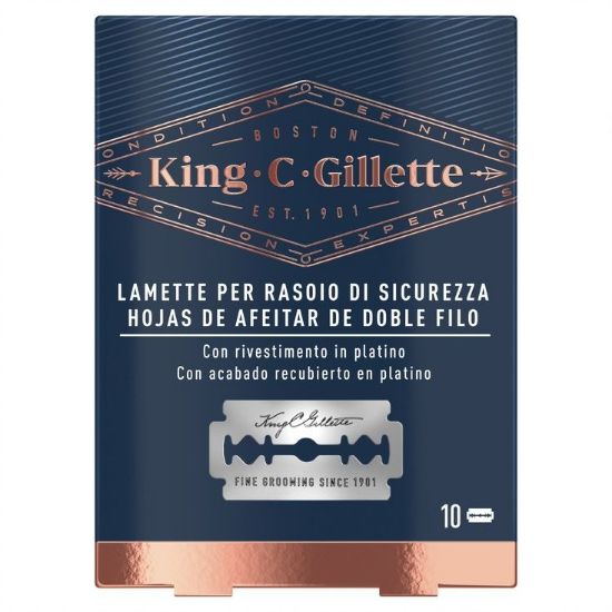 Picture of LAME GILLETTE KING SICUREZZA 1x10pz