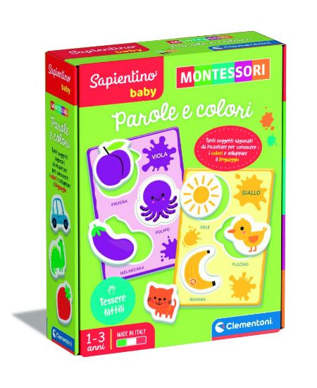 Picture of GIOCHI SAPIENTINO BABY MONTESSORI- PAROLE E COL  1pz CLEMENTONI