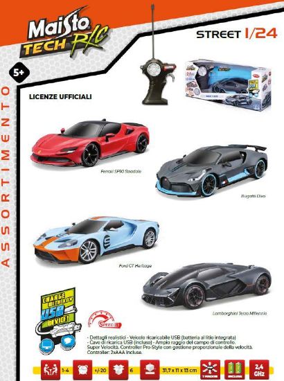 Picture of GIOCHI AUTO R/C 1:24 STREET PREMIUM 1pz RADIOCOMANDO