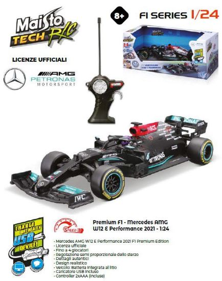 Immagine di GIOCHI AUTO R/C 1:24 MERCEDES F1 1pz RADIOCOMANDO