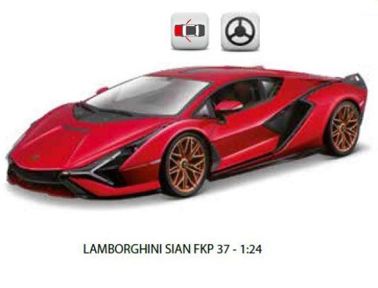 Immagine di GIOCHI AUTO 1:24 LAMBORGHINI SIAN FKP37 1pz BURAGO