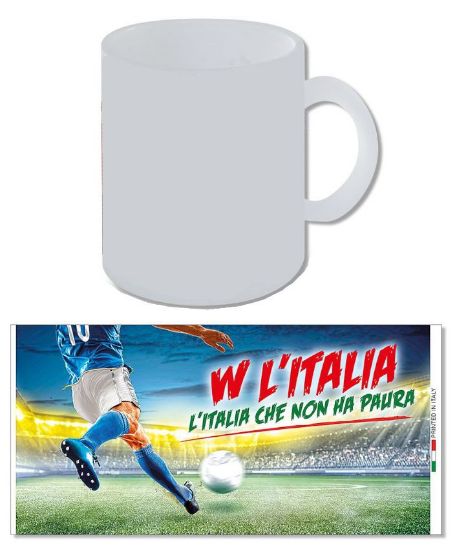 Immagine di TAZZA MUG W L'ITALIA 1pz CERAMICA - H9,5 cm - L'ITALIA CHE NON HA PAURA