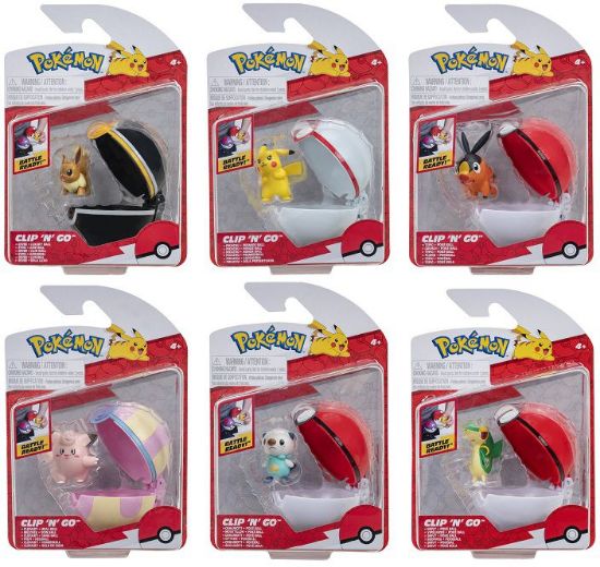 Picture of GIOCHI POKEMON CLIP N GO 6pz - ASSORTIMENTO N.3