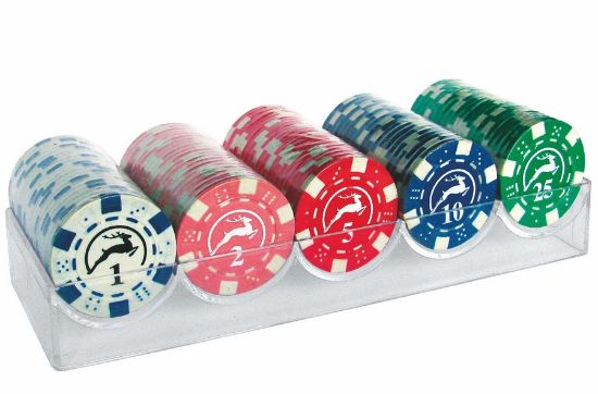 Immagine di FICHES POKER CHIPS 100/PKP 14gr MIC COLOR CON VALORE - MODIANO