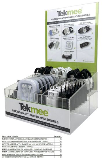 Immagine di EXPO TEKMEE ACCESSORI CELLULARE 171pz ASSORTITI Dimensioni (cm): 24.3 x 22.0 x 37.5