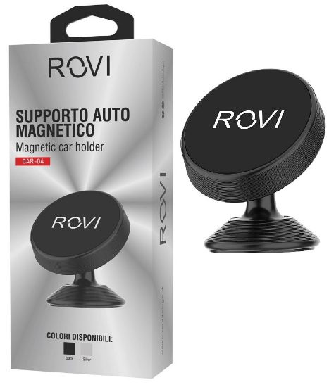 Picture of SUPPORTO PER AUTO CELLULARE CAR-04 1pz NERO - ROVI