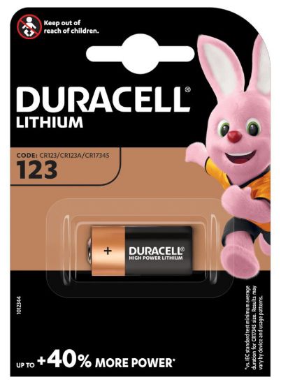 Picture of BATTERIE DURACELL LITHIUM 123 3v 1x 1pz M3 ULTRA LITHIUM