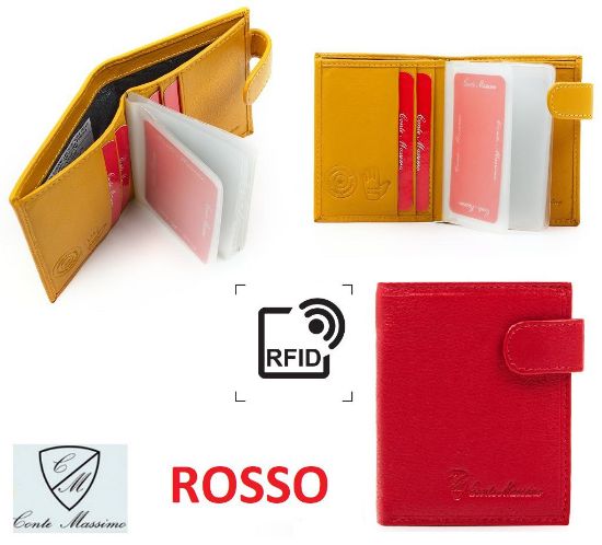 Immagine di PORTAFOGLIO CONTE MASSIMO CM2132 ROSSO 1pz - VERA PELLE