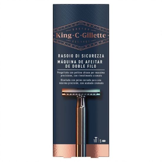 Picture of RASOIO GILLETTE KING SICUREZZA + 5UP