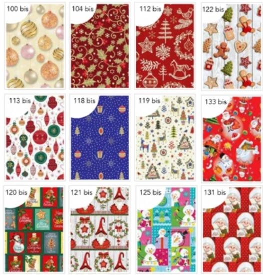 Immagine di CARTA REGALO 100X140cm 25FG NATALE ASSORTITA