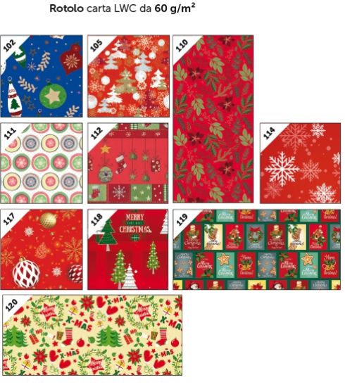 Picture of CARTA REGALO ROTOLO 70x2mt 60pz NATALE DREAM