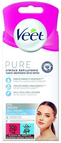 Picture of DEPILAZIONE VEET PURE IPOALL STRISCE VISO x16