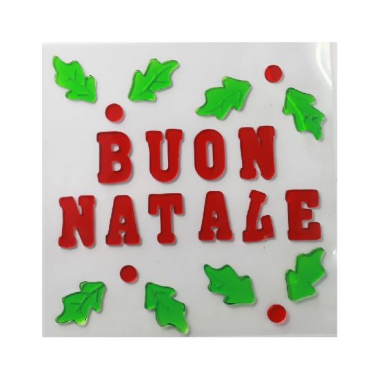 Picture of DECORAZIONE IN GEL X FINESTRA BUON NATALE