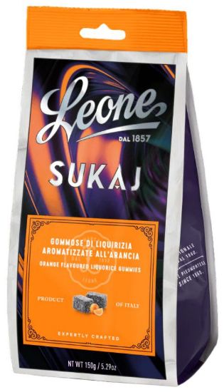 Picture of LEONE LIQUIRIZIA BUSTA 150g 6pz SUKAJ GOMMOSA