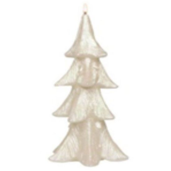 Immagine di CANDELA ALBERO DI NATALE D13cm H25cm PERLA - NATALE