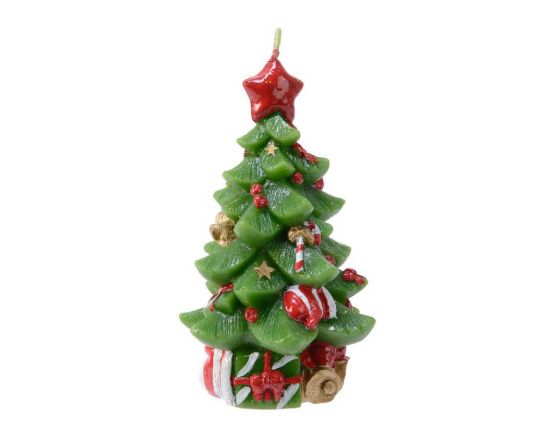 Picture of CANDELA D7,5H11,5cm ALBERO NATALE - NATALE