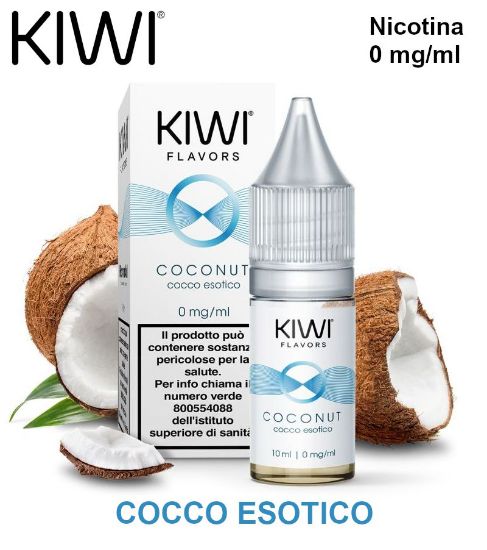 Picture of KIWI E-LIQUID COCONUT 10ml 0mg/ml - PL0012597