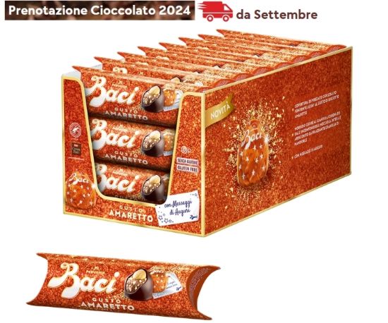 Picture of BACI PERUGINA AMARETTO TUBO 3baci 21pz - PR2024