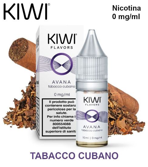 Picture of KIWI E-LIQUID AVANA 10ml 0mg/ml - PL0012604