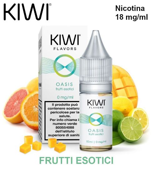 Picture of KIWI E-LIQUID OASIS 10ml 18mg/ml - PLN010974