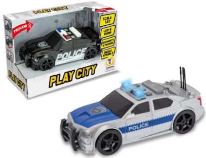 Immagine di GIOCHI PLAY CITY - MACCHINA POLIZIA A FRIZIONE LUCI E SUO