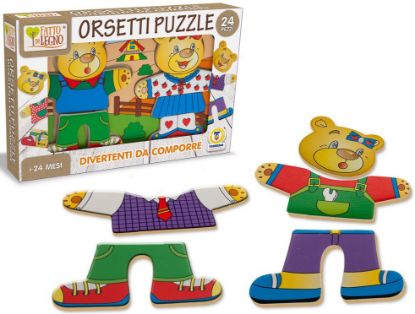 Picture of GIOCHI FATTO DI LEGNO - PUZZLE ORSETTI 1x24pz