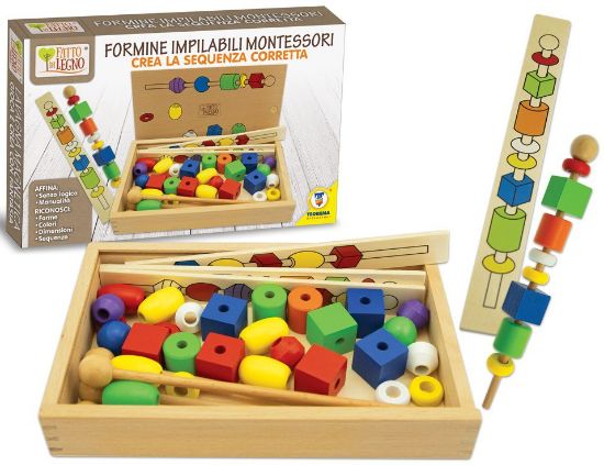 Picture of GIOCHI FATTO DI LEGNO - FORMINE IMPILABILI MONTESSORI