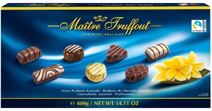 Picture of CIOCCOLATINI SCATOLA REGALO 400gr MISTO PRALINE BLU - GUNZ