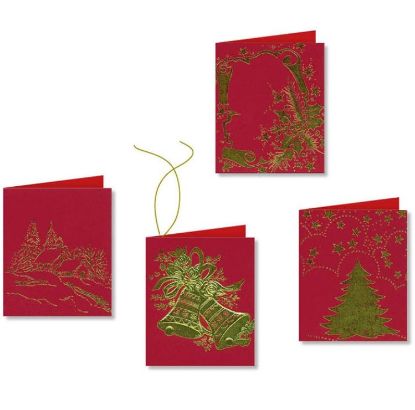 Picture of BIGLIETTI NATALE CHIUDIPACCO 96pz 6x5cm ROSSO