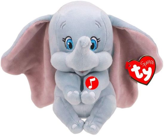 Immagine di PELUCHES BEANIE DUMBO con SUONO 1pz 20cm