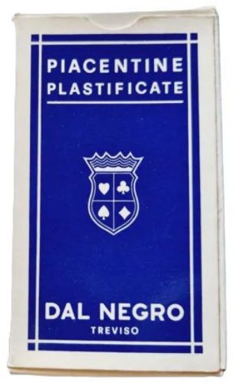 Picture of CARTE DA GIOCO PIACENTINE BLU DAL NEGRO 1pz - PLASTICA