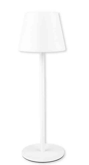 Immagine di LAMPADA LED DA TAVOLO AUDREY RICARICABILE pvc BIANCO - NOVALINE