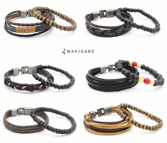 Immagine di BRACCIALE UOMO NAVIGARE 6pz + SCATOLA REGALO (promo)