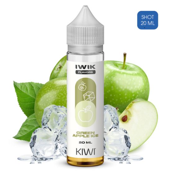 Picture of KIWI AROMA SHOT SERIES GREEN APPLE ICE - IWIK - 20 ML