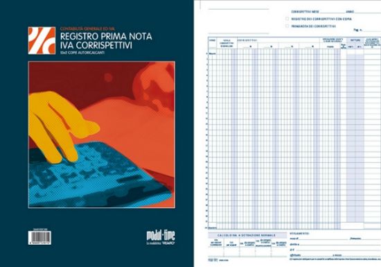 Picture of MODULI RG CORRISPETTIVI 5pz 12fg 2copie CARTA CHIMICA